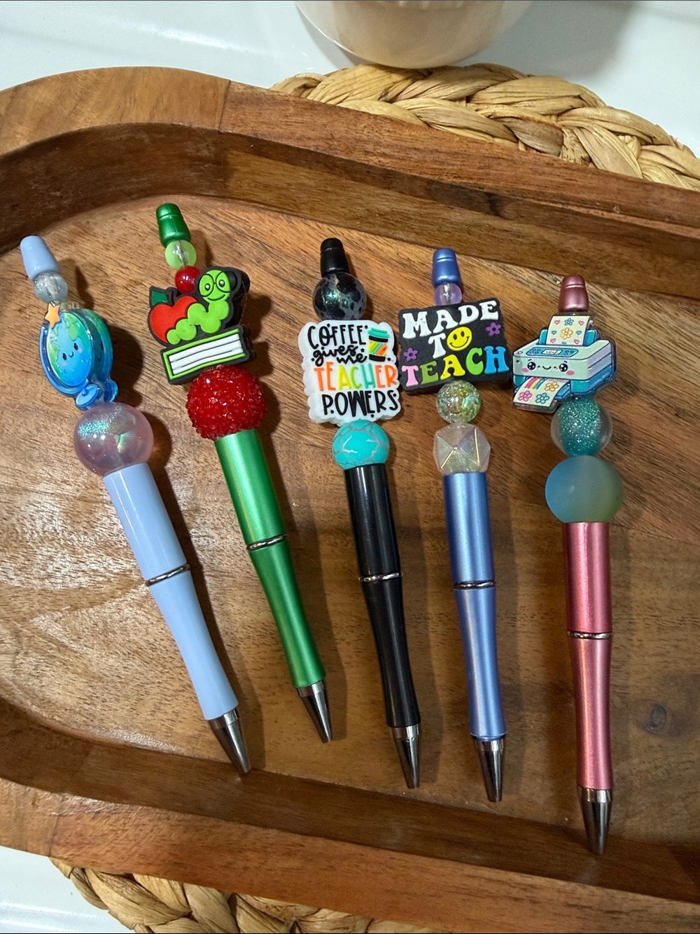 Cute Teacher-Themed Kids Pen Set - Assorted Colors